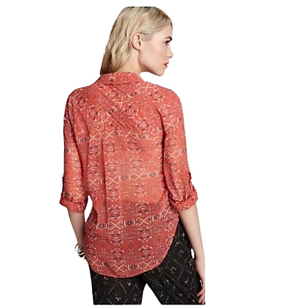 Free People Easy Rider Button Down Top - Picture 2 of 16
